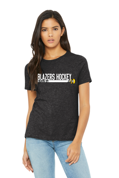 Bella Canvas Women's Relaxed Triblend - OKC Blazers (Black (brtc), Small (brt))