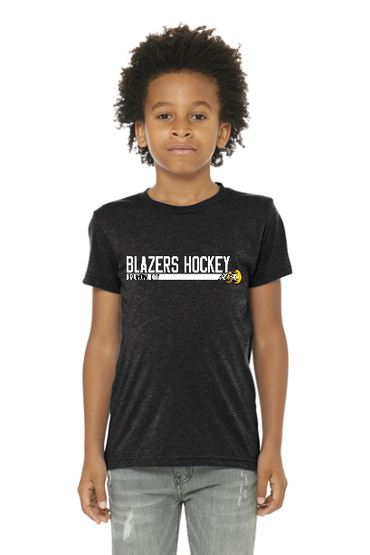 Bella Canvas Youth Triblend Tee - OKC Blazers (Black (brtc), YTH-Small (brt))