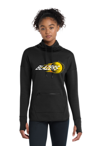 Sport-Tek Women's Triumph Cowl Neck Pullover - OKC Blazers