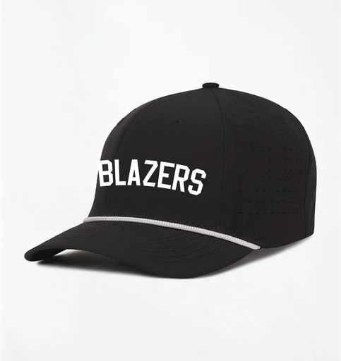 UNRL Vented Mid-Pro Rope Hat OKC "BLAZERS" - Black